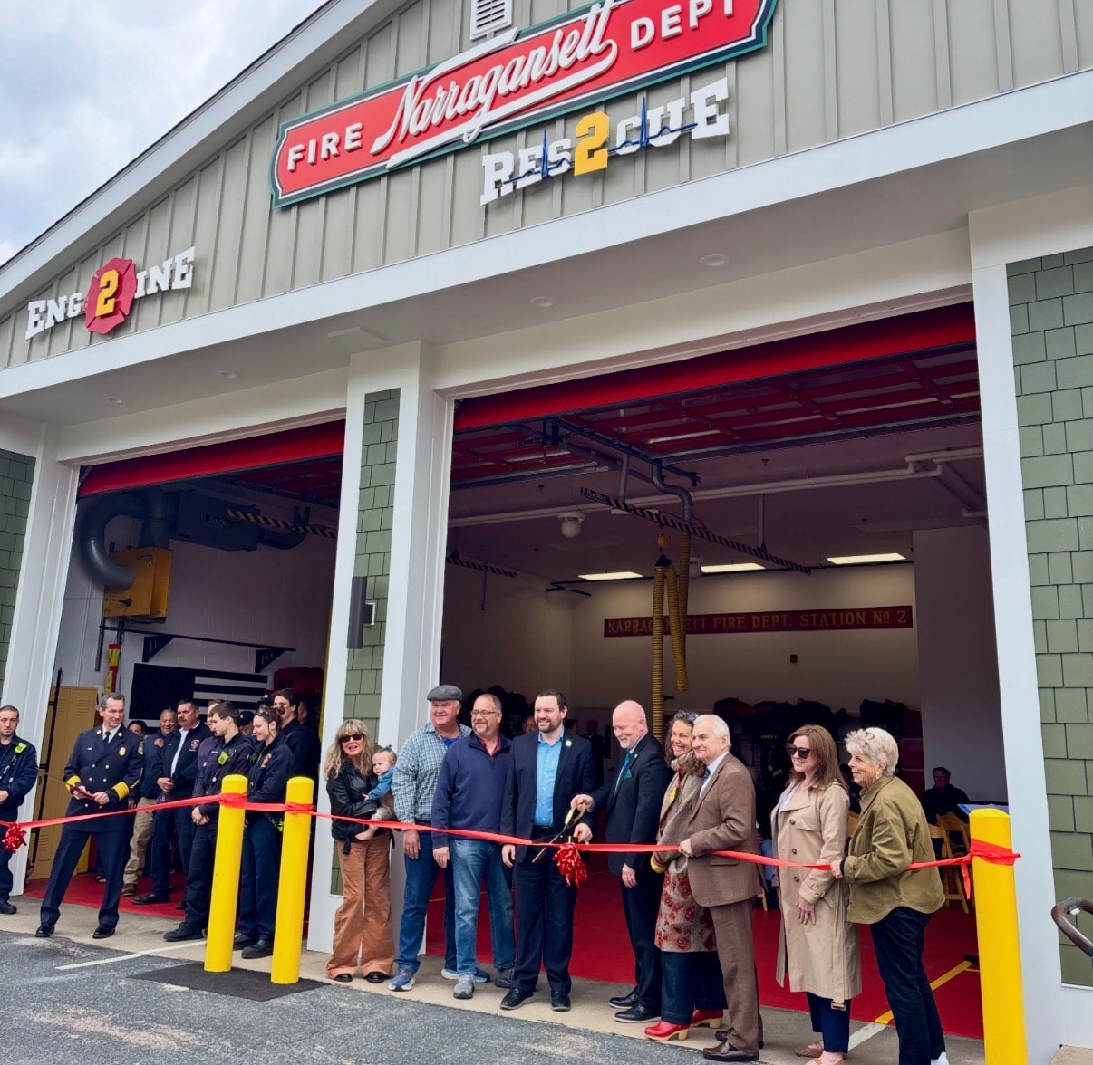 Narragansett Fire Station No. 2 ribbon cutting